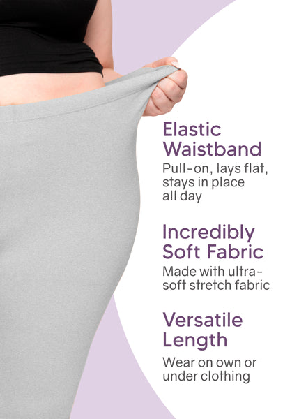 Women's Plus Size Knee Length Cotton Leggings