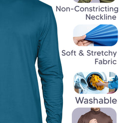 Men's Oh So Soft Luxe Long Sleeve Stretch Turtleneck | Small to 5X