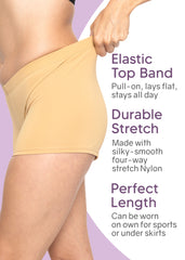 Women's and Plus Size Nylon Booty Shorts