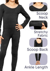 Teamwear Girl's Cotton Tank LONG SLEEVE Unitard