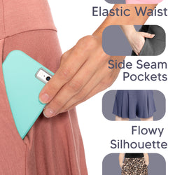 Women’s and Plus Size Flowy Wide Leg Shorts with Pockets