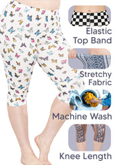 Women's and Plus Size Oh So Soft Knee Length Leggings