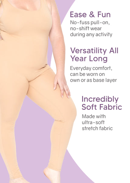 Women's Plus Size Teamwear Cotton Tank Unitard