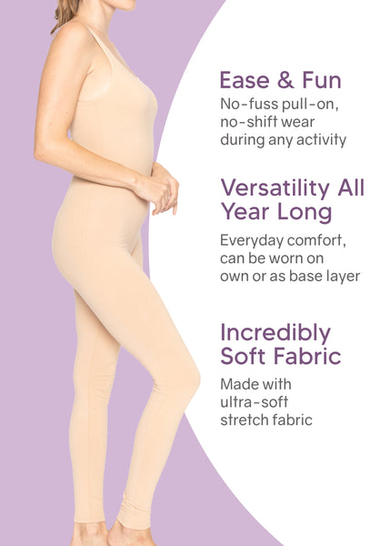 Women's Regular and Plus Size Cotton Tank Unitard