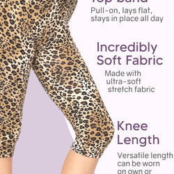 Girl's Oh So Soft Knee Length Leggings | Sizes 4 to 14