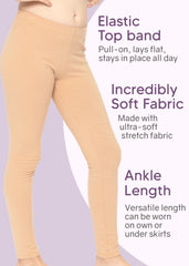Girl's Cotton Footless Leggings More Colors