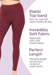 Women's and Plus Size High Rise Ankle Leggings