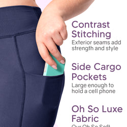 Women's Oh So Soft Luxe Cargo Leggings with Side Pocket