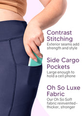 Women's Oh So Soft Luxe Cargo Leggings with Side Pocket