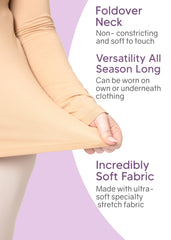 Women's Plus Size Slim Fit Turtleneck