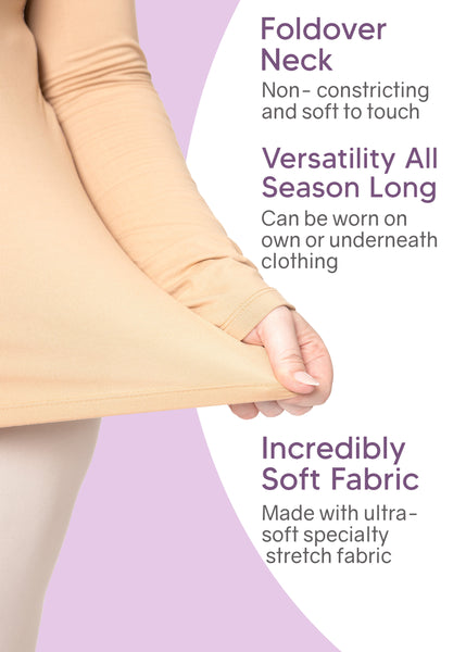 Women's Plus Size and Regular Long Sleeve Turtleneck