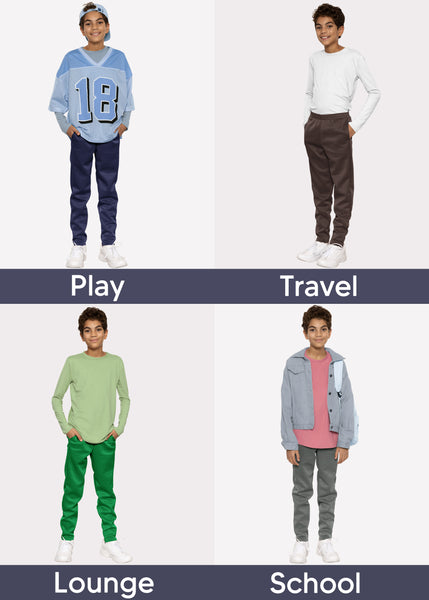 Boy's Jogger Play Pants | Size 2 to 14