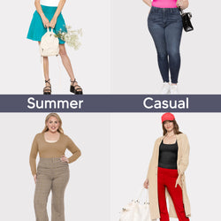 Women's and Plus Double Layered Crop Mid Length Tank Top | Everyday Compression Shapewear | Small - 5X