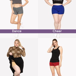 Women's Plus Size Nylon/Spandex Booty Shorts