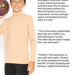 Oh So Soft Boy's Long Sleeve Poly Spandex Turtleneck