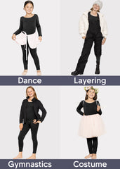 Teamwear Girl's Cotton Tank LONG SLEEVE Unitard