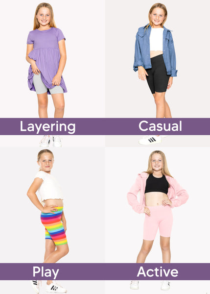 Girl's Cotton Biker Shorts