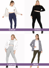 Women's and Plus Size High Rise Ankle Leggings