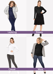 Women's and Plus Oh So Soft Long Sleeve Crew Neck Top