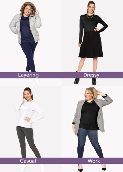 Women's and Plus Oh So Soft Long Sleeve Crew Neck Top