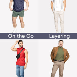 Men’s Oh So Soft Luxe Mock Neck Turtleneck Sleeveless Shirt Casual Pullover Top