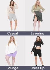 Women's and Plus Oh So Soft Biker Shorts