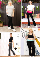 Women's Foldover Plus Size Yoga Pants
