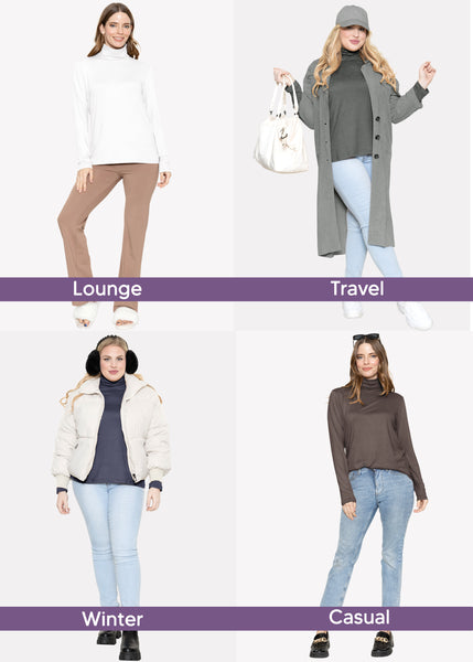 Women's and Plus Relaxed Turtleneck