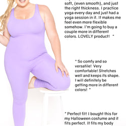 Women's Regular and Plus Size Cotton Tank Unitard