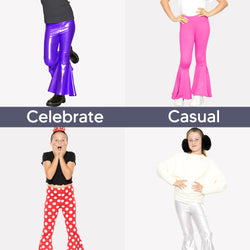 Girl's Stretch Bell Bottoms Flare Pants
