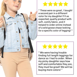 Girl's Cotton Footless Leggings