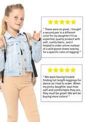 Girl's Cotton Footless Leggings More Colors
