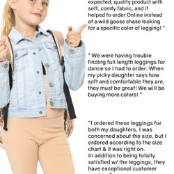 Girl's Cotton Footless Leggings