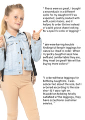 Girl's Cotton Footless Leggings More Colors