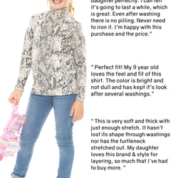 Girl's Oh So Soft Long Sleeve Turtleneck