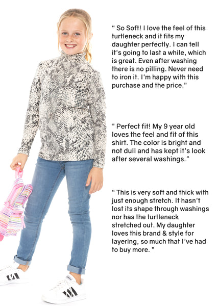 Girl's Oh So Soft Long Sleeve Turtleneck