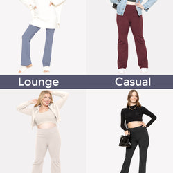 Women Plus Size High Waist Ultra Flex Full-Length Bootcut Yoga Pants