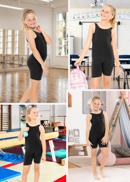 Teamwear Girl's Cotton Tank Biketard | Size 4 to 14