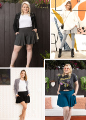 Women’s and Plus Size Flowy Wide Leg Shorts with Pockets