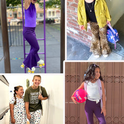 Girl's Stretch Bell Bottoms Flare Pants