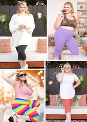 Women's and Plus Size Oh So Soft Knee Length Leggings