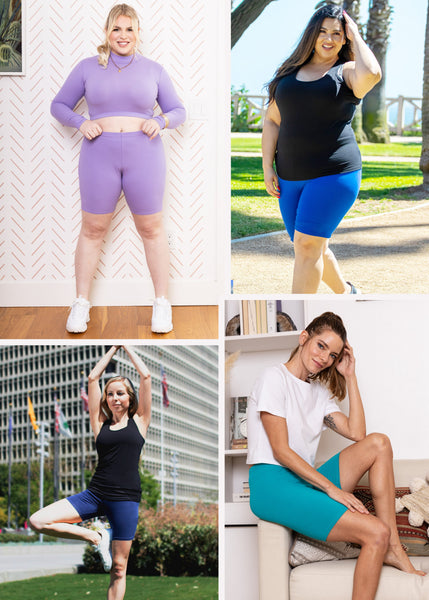 Women's Plus Size Cotton Biker Shorts | XL to 3X