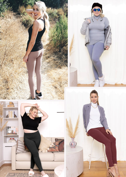 Women's Plus Size Full Length Cotton Leggings