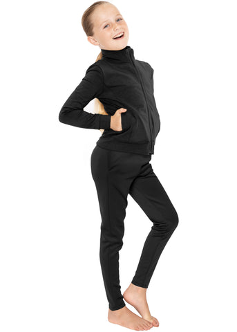 Girl’s Cadet Jacket and Jogger Sweatsuit Set