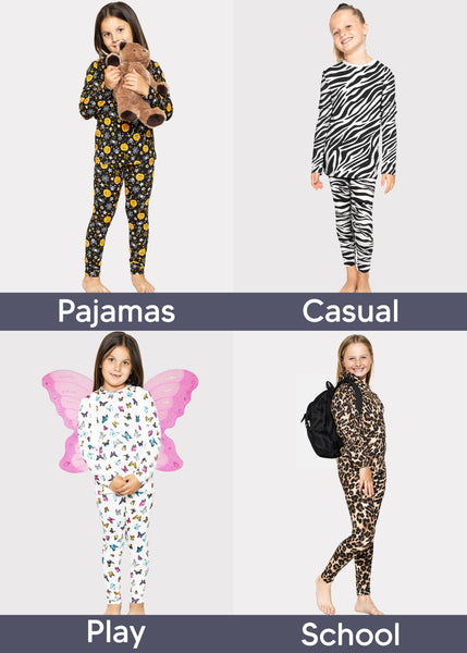 Oh So Soft Youth Girl's Long Sleeve Crew and Leggings Set, Includes Top and Bottom | Size 4 to 16