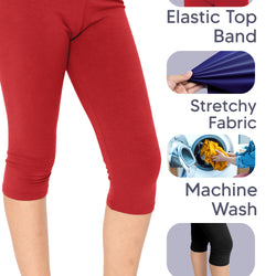 Girl's Oh So Soft Knee Length Leggings | Sizes 4 to 14