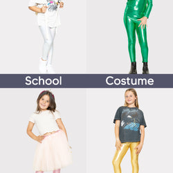Girl's Metallic Mystique Leggings | Size 4 to 16