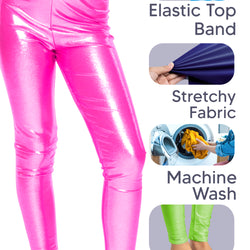Girl's Metallic Mystique Leggings | Size 4 to 16