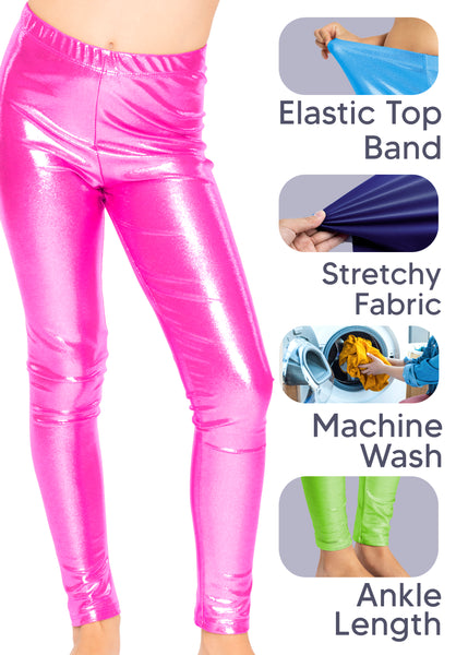 Girl's Metallic Mystique Leggings | Size 4 to 16