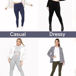 Women's and Plus Size High Rise Ankle Leggings